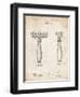PP1026-Vintage Parchment Safety Razor Patent Poster-Cole Borders-Framed Premium Giclee Print