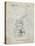 PP1027-Antique Grid Parchment Sailboat Winch Patent Poster-Cole Borders-Stretched Canvas