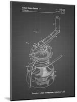 PP1027-Black Grid Sailboat Winch Patent Poster-Cole Borders-Mounted Giclee Print