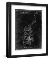 PP1027-Black Grunge Sailboat Winch Patent Poster-Cole Borders-Framed Premium Giclee Print