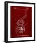 PP1027-Burgundy Sailboat Winch Patent Poster-Cole Borders-Framed Giclee Print