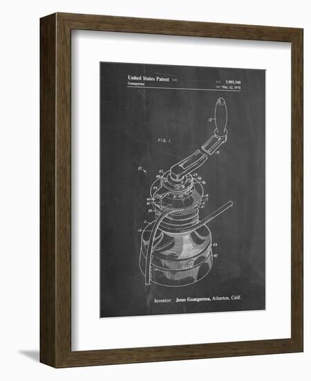 PP1027-Chalkboard Sailboat Winch Patent Poster-Cole Borders-Framed Giclee Print