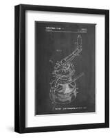 PP1027-Chalkboard Sailboat Winch Patent Poster-Cole Borders-Framed Giclee Print