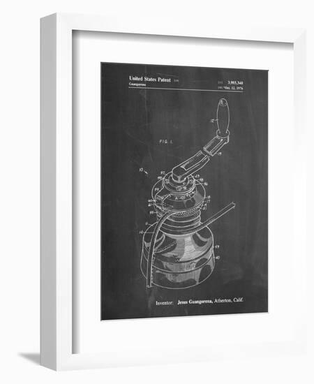 PP1027-Chalkboard Sailboat Winch Patent Poster-Cole Borders-Framed Giclee Print