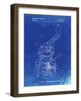 PP1027-Faded Blueprint Sailboat Winch Patent Poster-Cole Borders-Framed Giclee Print