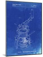 PP1027-Faded Blueprint Sailboat Winch Patent Poster-Cole Borders-Mounted Giclee Print