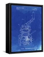 PP1027-Faded Blueprint Sailboat Winch Patent Poster-Cole Borders-Framed Stretched Canvas