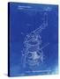 PP1027-Faded Blueprint Sailboat Winch Patent Poster-Cole Borders-Stretched Canvas