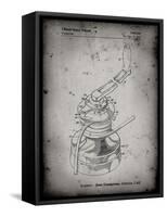 PP1027-Faded Grey Sailboat Winch Patent Poster-Cole Borders-Framed Stretched Canvas