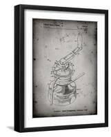 PP1027-Faded Grey Sailboat Winch Patent Poster-Cole Borders-Framed Giclee Print