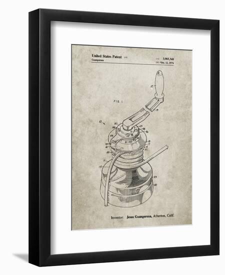 PP1027-Sandstone Sailboat Winch Patent Poster-Cole Borders-Framed Premium Giclee Print