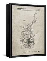 PP1027-Sandstone Sailboat Winch Patent Poster-Cole Borders-Framed Stretched Canvas