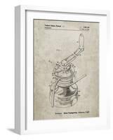 PP1027-Sandstone Sailboat Winch Patent Poster-Cole Borders-Framed Giclee Print