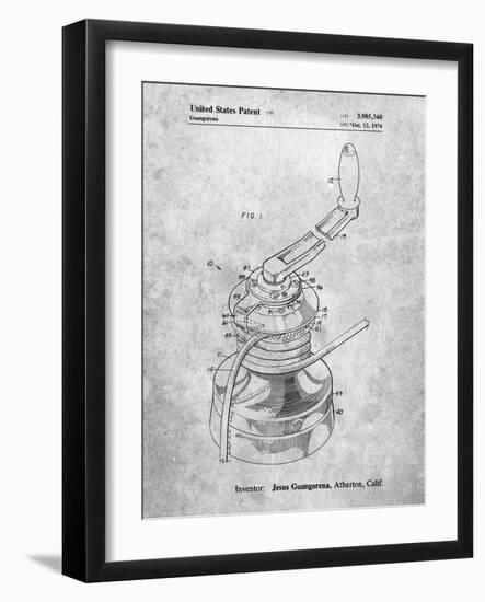 PP1027-Slate Sailboat Winch Patent Poster-Cole Borders-Framed Giclee Print