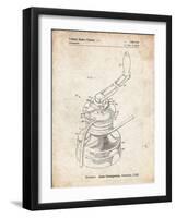 PP1027-Vintage Parchment Sailboat Winch Patent Poster-Cole Borders-Framed Giclee Print