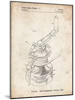 PP1027-Vintage Parchment Sailboat Winch Patent Poster-Cole Borders-Mounted Giclee Print
