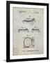 PP1028-Antique Grid Parchment Sansui Turntable 1979 Patent Poster-Cole Borders-Framed Giclee Print