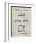 PP1028-Antique Grid Parchment Sansui Turntable 1979 Patent Poster-Cole Borders-Framed Giclee Print