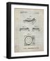 PP1028-Antique Grid Parchment Sansui Turntable 1979 Patent Poster-Cole Borders-Framed Giclee Print