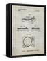 PP1028-Antique Grid Parchment Sansui Turntable 1979 Patent Poster-Cole Borders-Framed Stretched Canvas