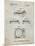 PP1028-Antique Grid Parchment Sansui Turntable 1979 Patent Poster-Cole Borders-Mounted Premium Giclee Print