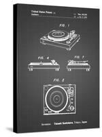 PP1028-Black Grid Sansui Turntable 1979 Patent Poster-Cole Borders-Stretched Canvas