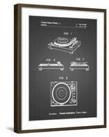 PP1028-Black Grid Sansui Turntable 1979 Patent Poster-Cole Borders-Framed Giclee Print