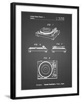 PP1028-Black Grid Sansui Turntable 1979 Patent Poster-Cole Borders-Framed Giclee Print
