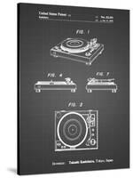 PP1028-Black Grid Sansui Turntable 1979 Patent Poster-Cole Borders-Stretched Canvas