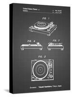 PP1028-Black Grid Sansui Turntable 1979 Patent Poster-Cole Borders-Stretched Canvas