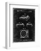 PP1028-Black Grunge Sansui Turntable 1979 Patent Poster-Cole Borders-Framed Giclee Print