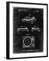PP1028-Black Grunge Sansui Turntable 1979 Patent Poster-Cole Borders-Framed Giclee Print