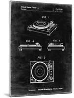 PP1028-Black Grunge Sansui Turntable 1979 Patent Poster-Cole Borders-Mounted Giclee Print