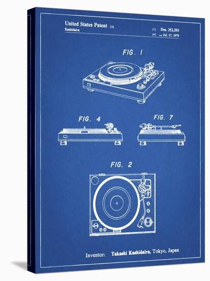 PP1028-Blueprint Sansui Turntable 1979 Patent Poster-Cole Borders-Stretched Canvas