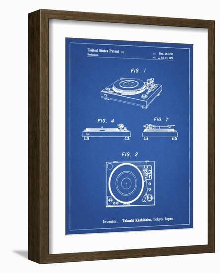 PP1028-Blueprint Sansui Turntable 1979 Patent Poster-Cole Borders-Framed Giclee Print