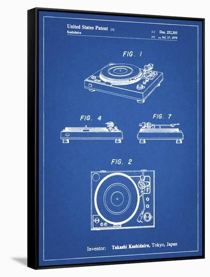 PP1028-Blueprint Sansui Turntable 1979 Patent Poster-Cole Borders-Framed Stretched Canvas