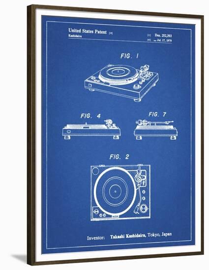 PP1028-Blueprint Sansui Turntable 1979 Patent Poster-Cole Borders-Framed Premium Giclee Print