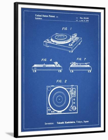 PP1028-Blueprint Sansui Turntable 1979 Patent Poster-Cole Borders-Framed Premium Giclee Print