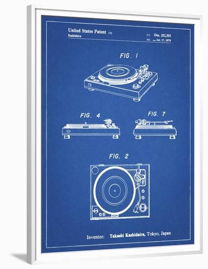 PP1028-Blueprint Sansui Turntable 1979 Patent Poster-Cole Borders-Framed Premium Giclee Print