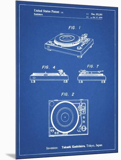 PP1028-Blueprint Sansui Turntable 1979 Patent Poster-Cole Borders-Mounted Premium Giclee Print