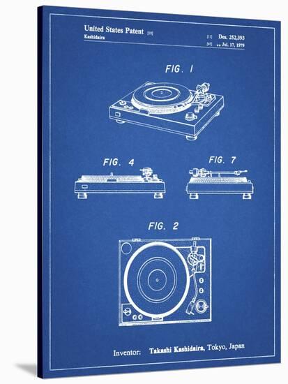 PP1028-Blueprint Sansui Turntable 1979 Patent Poster-Cole Borders-Stretched Canvas