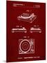 PP1028-Burgundy Sansui Turntable 1979 Patent Poster-Cole Borders-Mounted Premium Giclee Print