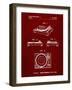 PP1028-Burgundy Sansui Turntable 1979 Patent Poster-Cole Borders-Framed Giclee Print