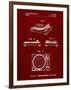 PP1028-Burgundy Sansui Turntable 1979 Patent Poster-Cole Borders-Framed Giclee Print