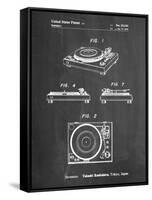 PP1028-Chalkboard Sansui Turntable 1979 Patent Poster-Cole Borders-Framed Stretched Canvas