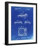 PP1028-Faded Blueprint Sansui Turntable 1979 Patent Poster-Cole Borders-Framed Giclee Print