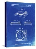 PP1028-Faded Blueprint Sansui Turntable 1979 Patent Poster-Cole Borders-Stretched Canvas