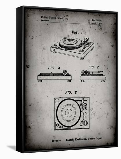 PP1028-Faded Grey Sansui Turntable 1979 Patent Poster-Cole Borders-Framed Stretched Canvas