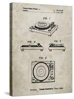 PP1028-Sandstone Sansui Turntable 1979 Patent Poster-Cole Borders-Stretched Canvas