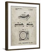 PP1028-Sandstone Sansui Turntable 1979 Patent Poster-Cole Borders-Framed Giclee Print
